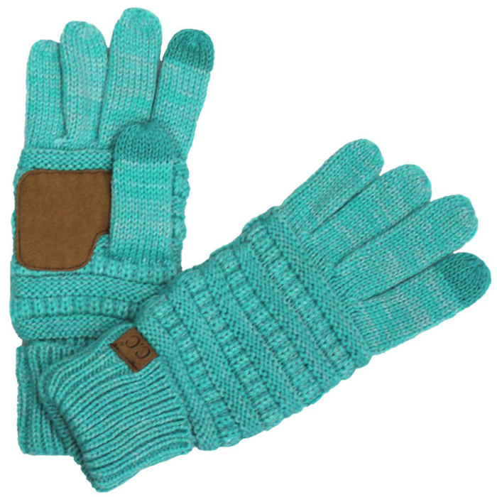 CC Brand Two-Toned Touchscreen Tech Phone Gloves Winter Accessories