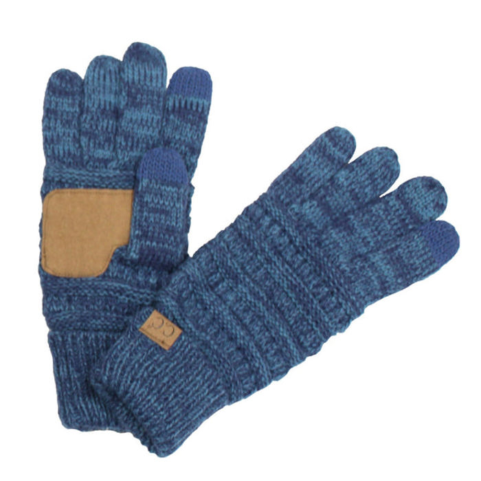 CC Brand Two-Toned Touchscreen Tech Phone Gloves Winter Accessories