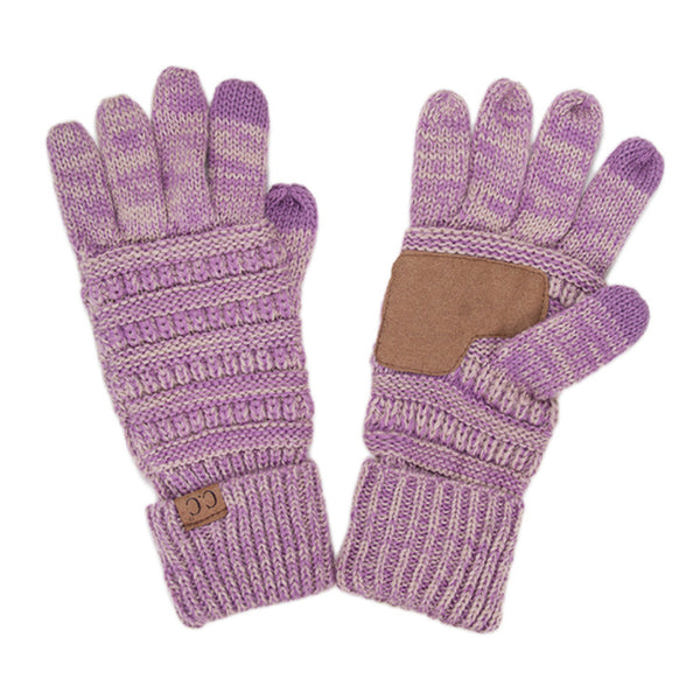 CC Brand Two-Toned Touchscreen Tech Phone Gloves Winter Accessories