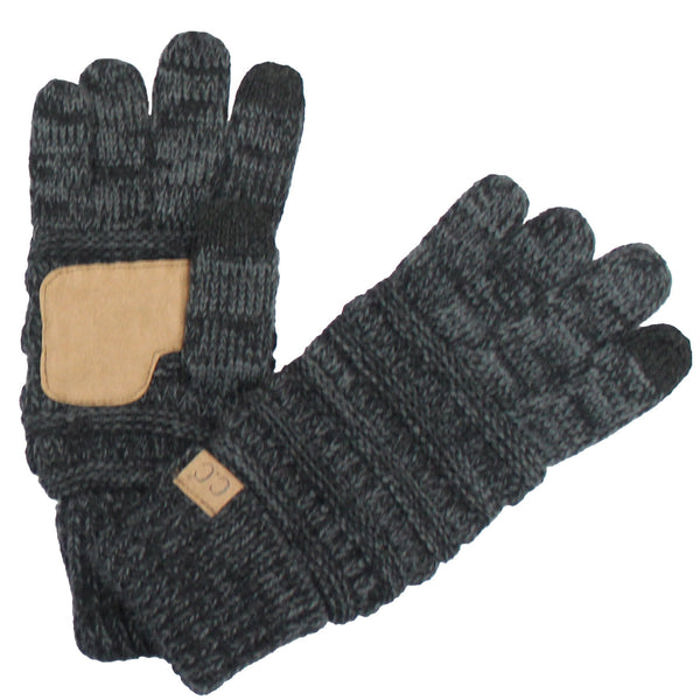 CC Brand Two-Toned Touchscreen Tech Phone Gloves Winter Accessories