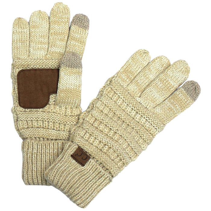 CC Brand Two-Toned Touchscreen Tech Phone Gloves Winter Accessories