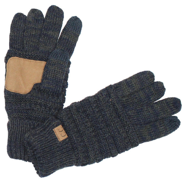 CC Brand Two-Toned Touchscreen Tech Phone Gloves Winter Accessories