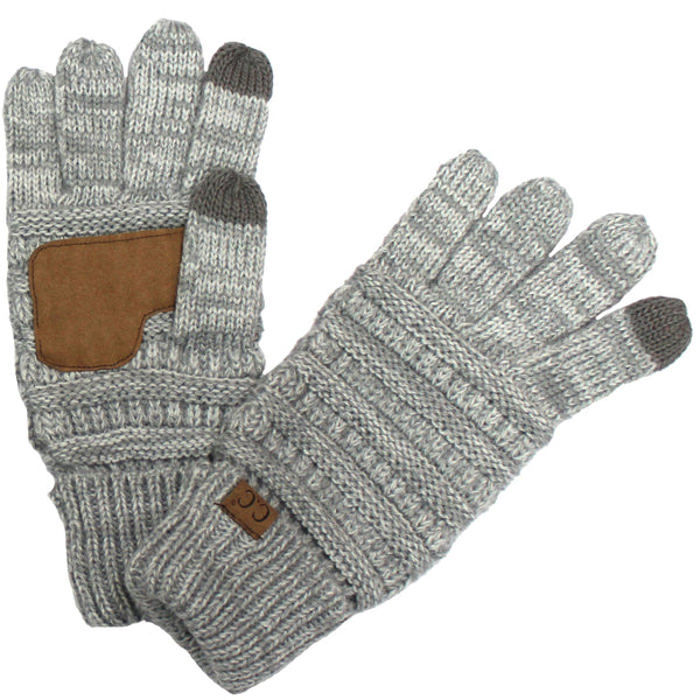 CC Brand Two-Toned Touchscreen Tech Phone Gloves Winter Accessories
