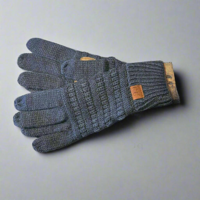 CC Brand Two-Toned Touchscreen Tech Phone Gloves Winter Accessories