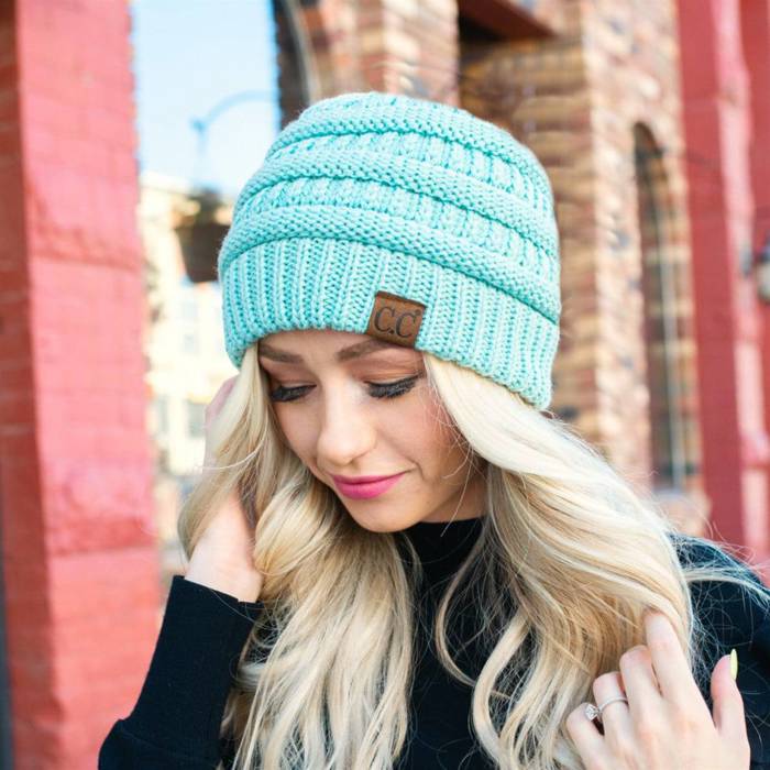 C.C® Beanie Popular Lined Cable Knit Skully Hats