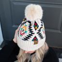  C.C® Beanie Southwestern Pom Hats