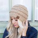  C.C® Beanie Cozy Confetti Cable Knit Skully Hats
