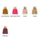  C.C® Fleece Lined Pom Beanie | Hand Crocheted Bobbles