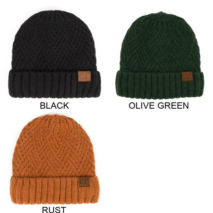 C.C® Beanie Lined Quality  Wool Hats