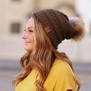 Mint C.C® Beanie Cable-Knit Pom Accessories Hats for Gifts, Women, Teens Girls