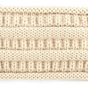 Beige CC Lined Pony Head Band