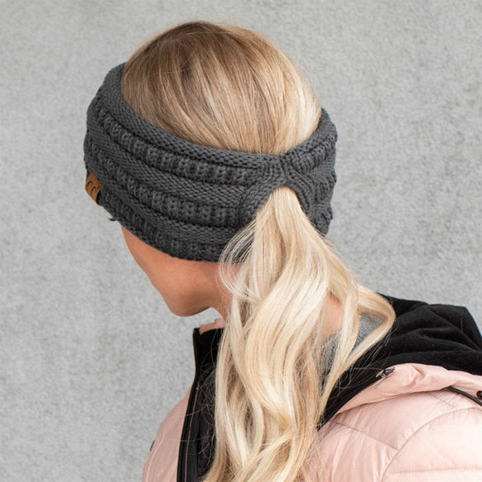 CC Lined Pony Head Band