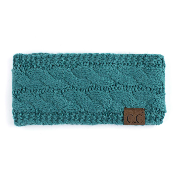 C.C® Beanie Cable-Knit Lined Head Wrap for Women Hair Accessories