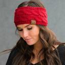 Navy C.C® Beanie Cable-Knit Lined Head Wrap for Women Hair Accessories