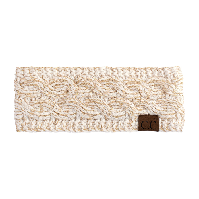 C.C® Confetti Metallic Lined Head Wrap for Women Teen