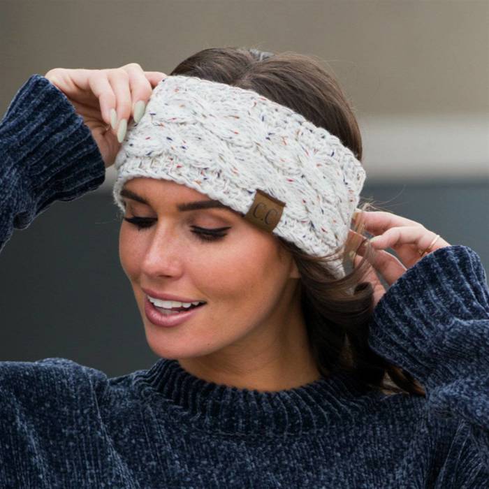 C.C® Confetti Metallic Lined Head Wrap for Women Teen