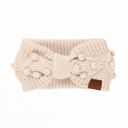 Beige C.C® Crafted Pom Detail Head Wrap