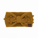 Mustard C.C® Crafted Pom Detail Head Wrap