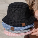 Black C.C® Checkered Terry Cloth Bucket