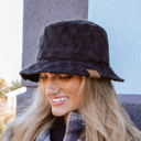 Black C.C® Checkered Terry Cloth Bucket