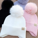  C.C® Toasty and Warm Pom Ear Flap Kids Beanie