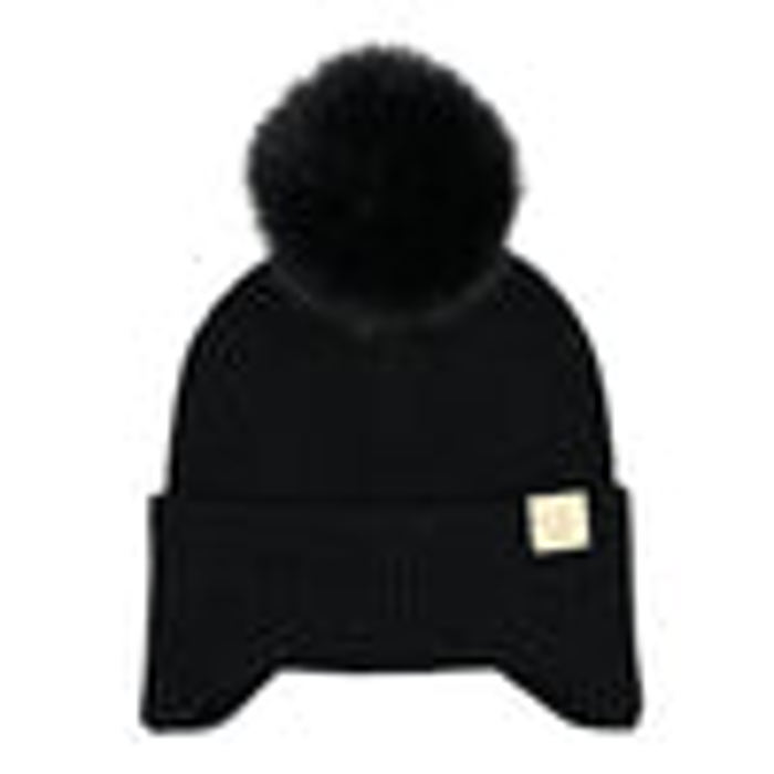 C.C® Toasty and Warm Pom Ear Flap Kids Beanie