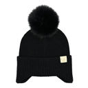 Ivory C.C® Toasty and Warm Pom Ear Flap Kids Beanie