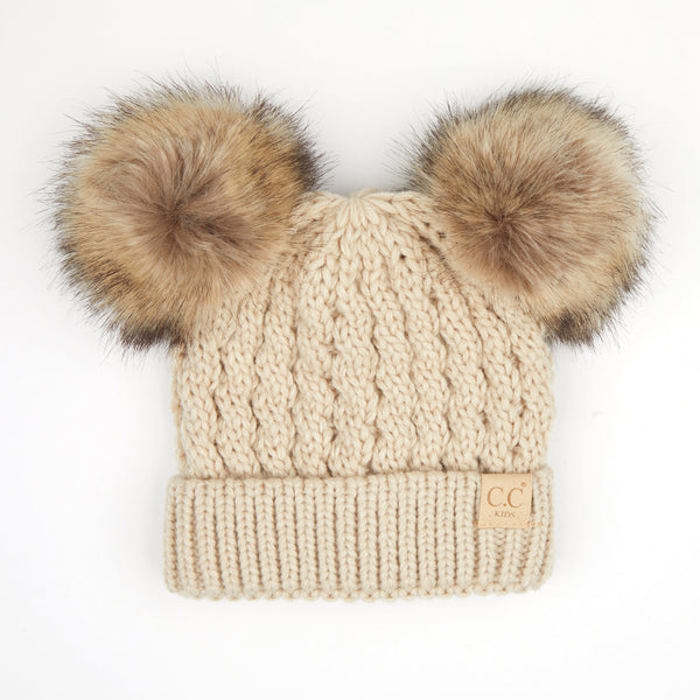 C.C® Kids Double Pom Beanies Hats