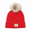 Beige - Ages 1-5 C.C® Beanie Criss-Cross Kids Hats, Ages 1-5