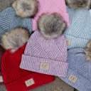 Light Grey - Ages 1-5 C.C® Beanie Criss-Cross Kids Hats, Ages 1-5