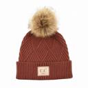 White - Ages 1-5 C.C® Beanie Criss-Cross Kids Hats, Ages 1-5