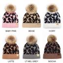 Latte - Ages 1-5 C.C® Beanie Leopard Accessories Hats, Ages 1-5