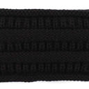 Black CC Lined Pony Head Band | Adult and Kid Sizes