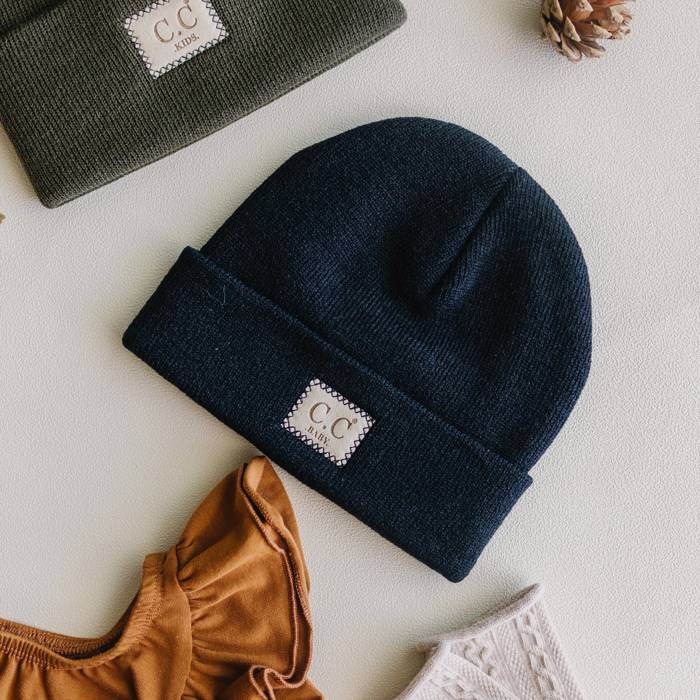 C.C® Kids Beanie Unisex Ribbed Hats Accessories, Ages 1-5