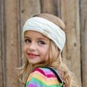 Ivory - Ages 1-5 C.C® Kids Sherpa Lined Head Wrap Accessories, 1-5 Years