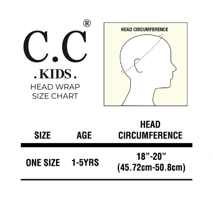C.C® Kids Sherpa Lined Head Wrap Accessories, 1-5 Years