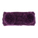 Dark Purple C.C® Kids Pom Headwrap