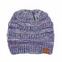 #2 Navy/Purple/Beige/Denim C.C® Kids Youth Toddler Ages 1-5 Multi-Toned Ponytail Beanie