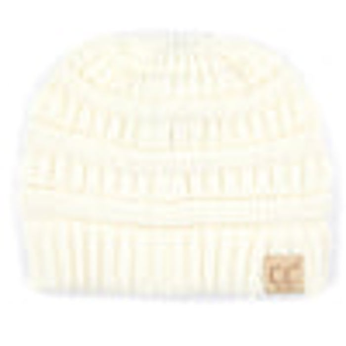 CC Messy Bun Adults and Kids Ponytail Beanies Hats