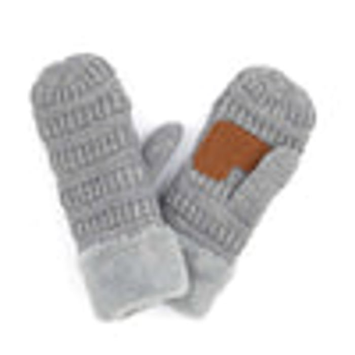 CC Brand Sherpa Lined Mittens Unisex Winter Accessories