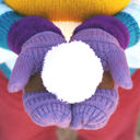Light Melange Grey CC Brand Sherpa Lined Mittens Unisex Winter Accessories