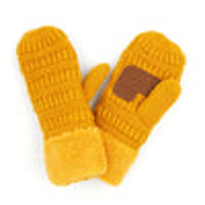 CC Brand Sherpa Lined Mittens Unisex Winter Accessories