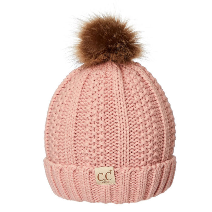 CC Kids Trending Pom Lined Beanies Hats