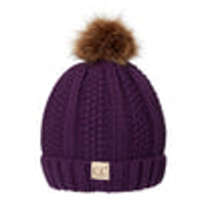 CC Kids Trending Pom Lined Beanies Hats