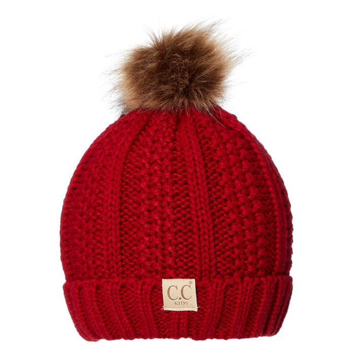CC Kids Trending Pom Lined Beanies Hats