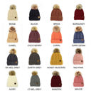 Violet CC Kids Trending Pom Lined Beanies Hats