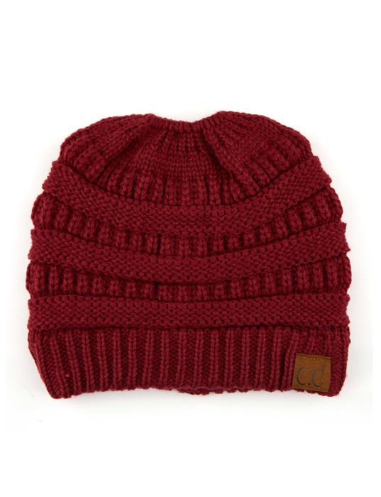 C.C® Women Messy Bun Ponytail Beanie Hats