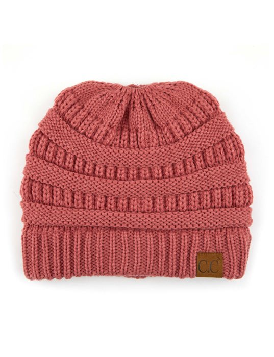C.C® Women Messy Bun Ponytail Beanie Hats