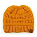 Mustard C.C® Women Messy Bun Ponytail Beanie Hats