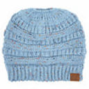 Denim Confetti C.C® Cozy Confetti Bun Ponytail Beanies Hats